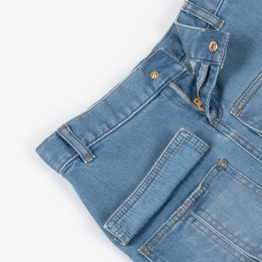 Chloé-Girls Blue Denim Skirt | Childrensalon