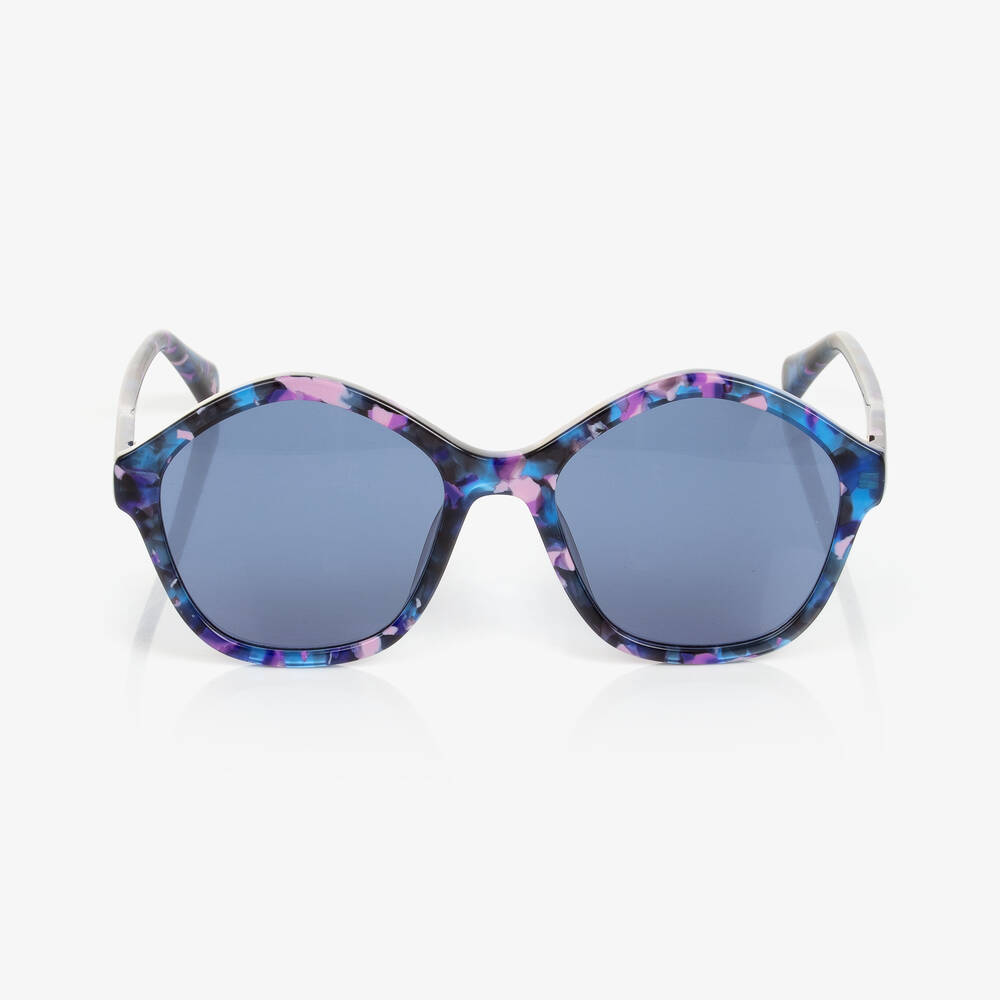 Chloé-Girls Blue & Pink Sunglasses | Childrensalon