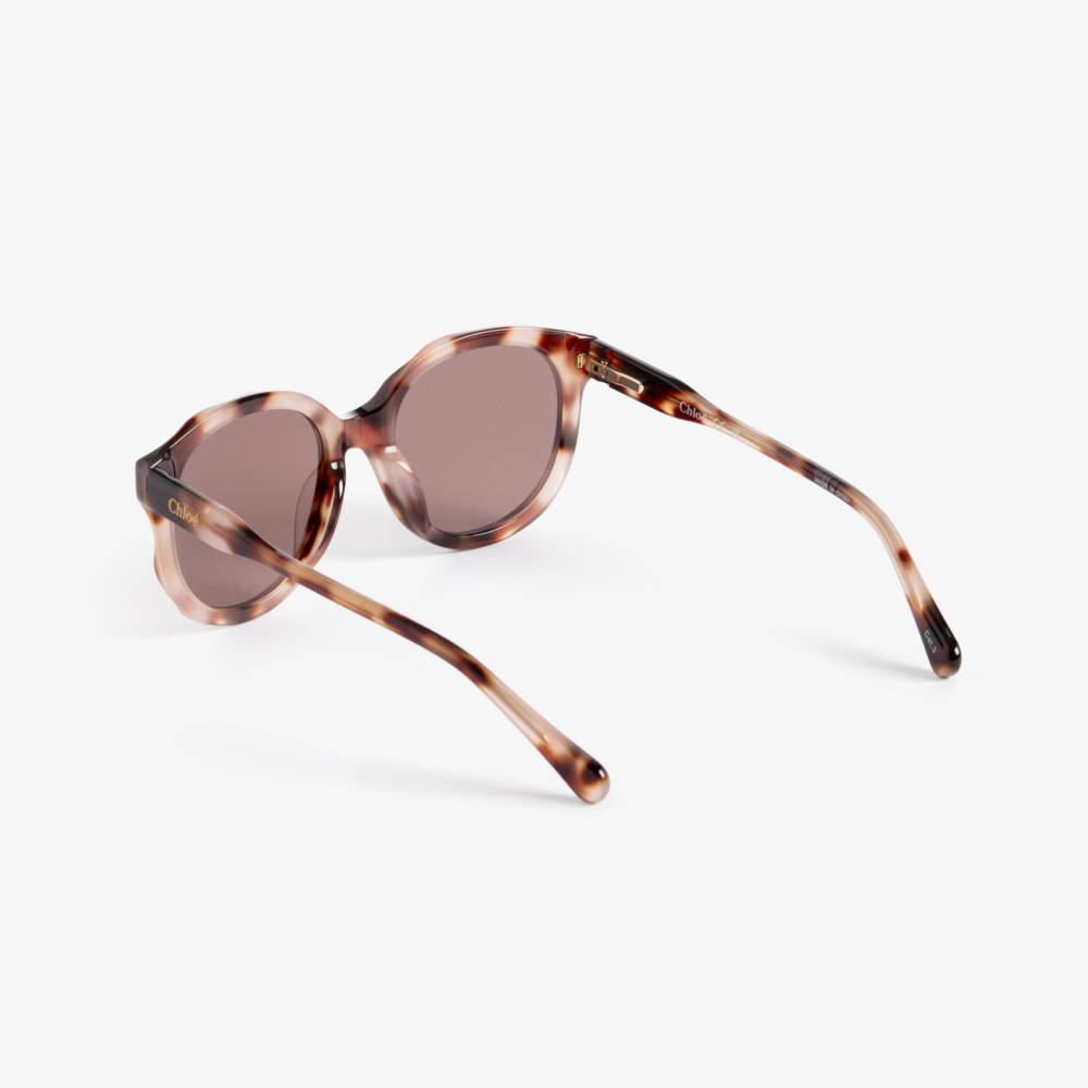 Chloé-Girls Brown Tortoiseshell Frame Sunglasses | Childrensalon