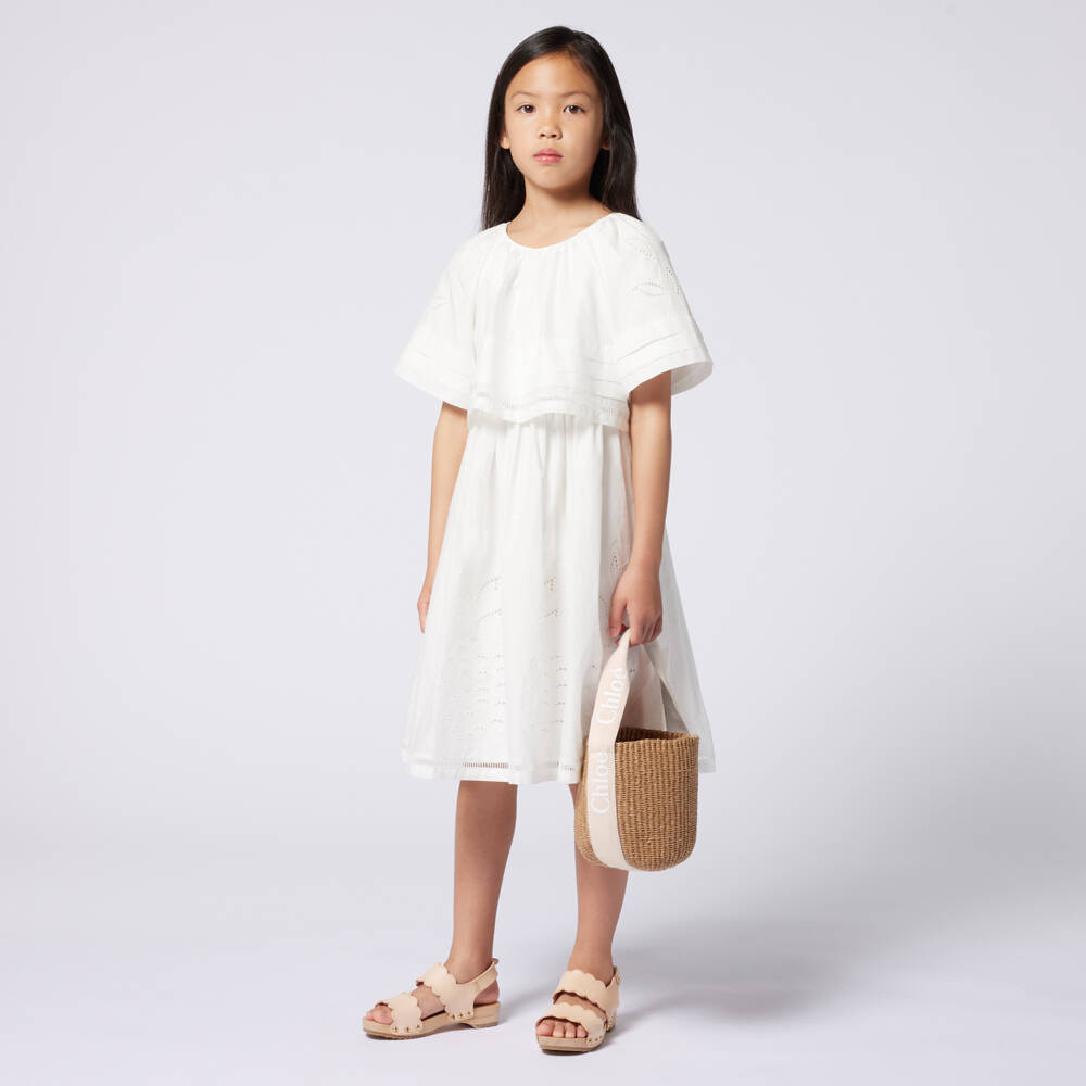 Gabrielle and her Mary cotton nightdress by Chloé