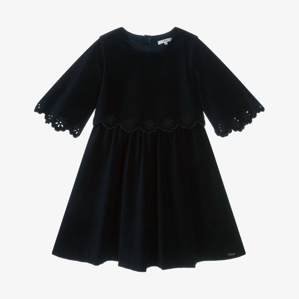 Chloe Navy Cotton dress size 8 main image 0