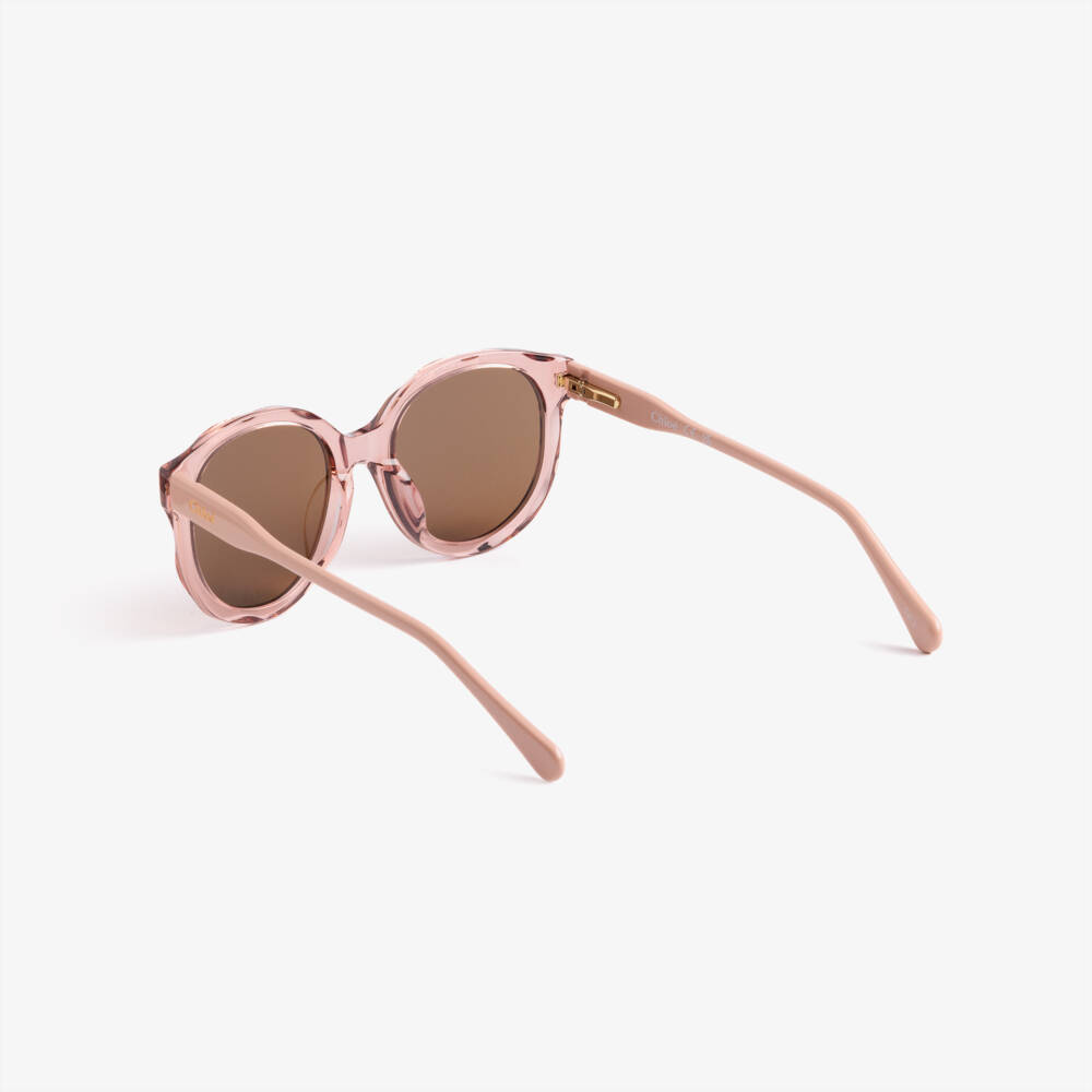 Chloé-Girls Pink Sunglasses | Childrensalon