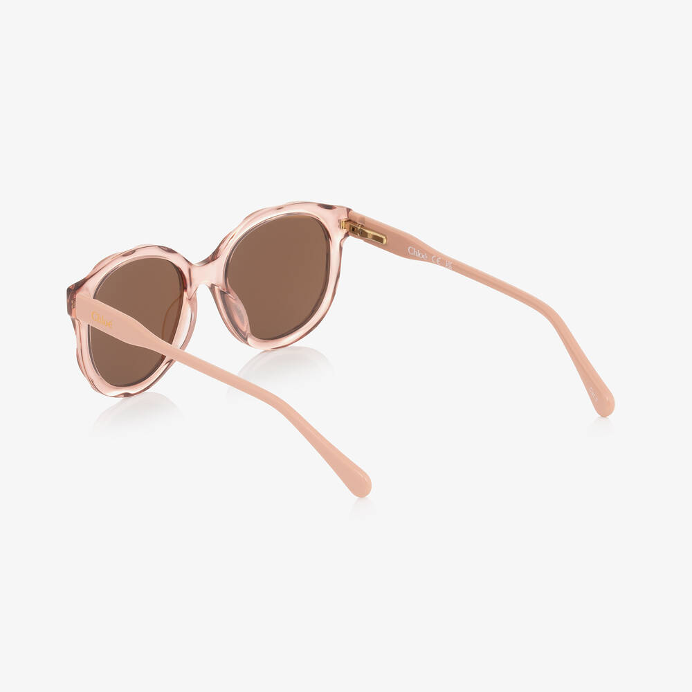 Chloé-Girls Pink Sunglasses | Childrensalon