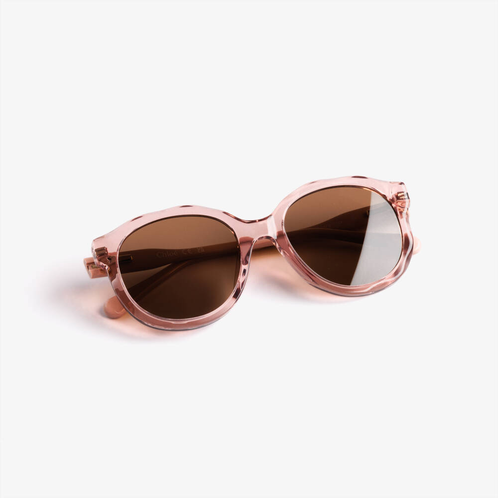 Chloé-Girls Pink Sunglasses | Childrensalon