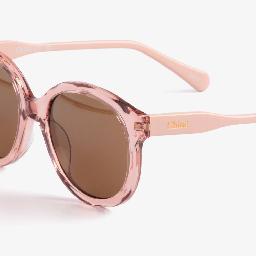 Chloé-Girls Pink Sunglasses | Childrensalon