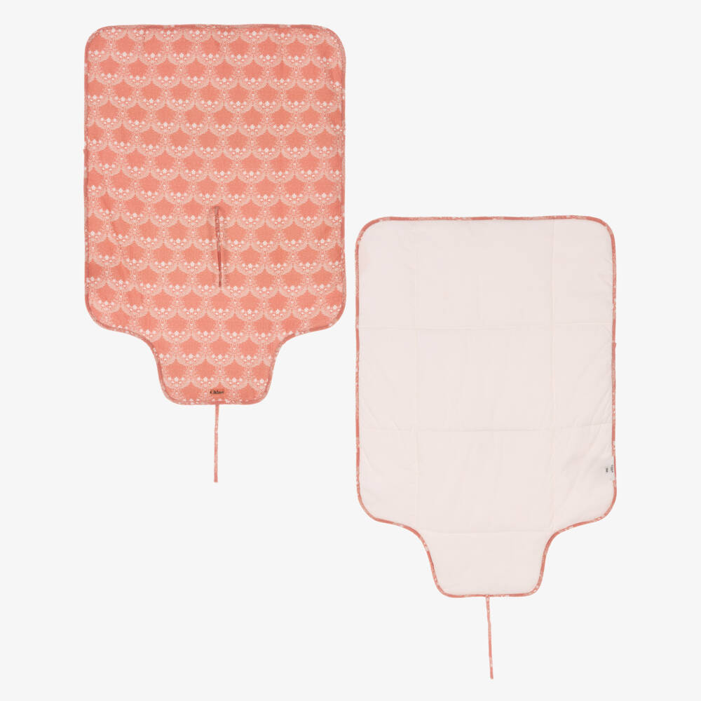 Chloé-Girls Pink Washbag & Changing Mat Gift Set | Childrensalon