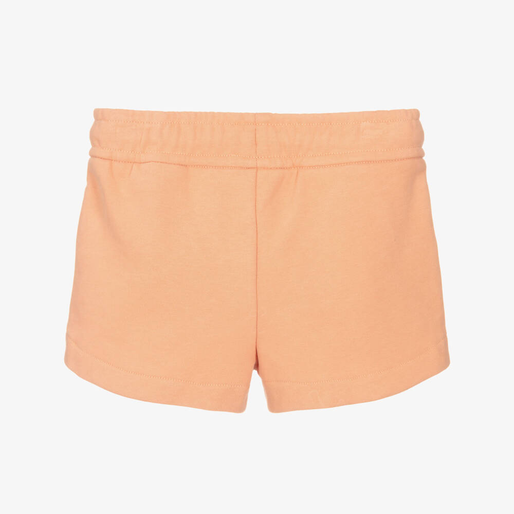 Chloé-Girls Terracotta Orange Cotton Jersey Shorts | Childrensalon