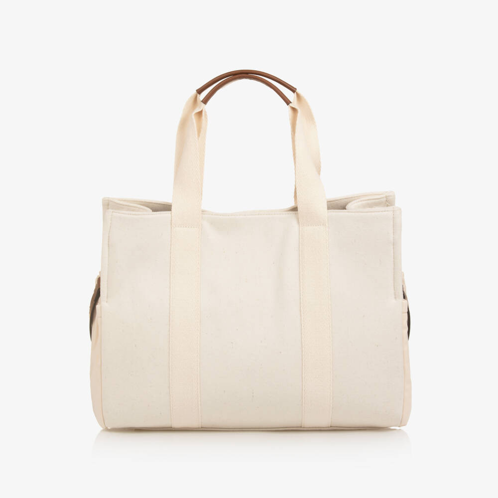 Chloé-Ivory Wool Changing Bag with Pouch & Mat (41cm) | Childrensalon
