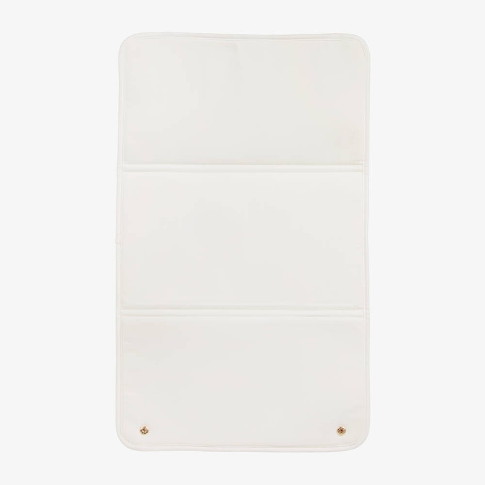 Chloé-Ivory Wool Changing Bag with Pouch & Mat (41cm) | Childrensalon