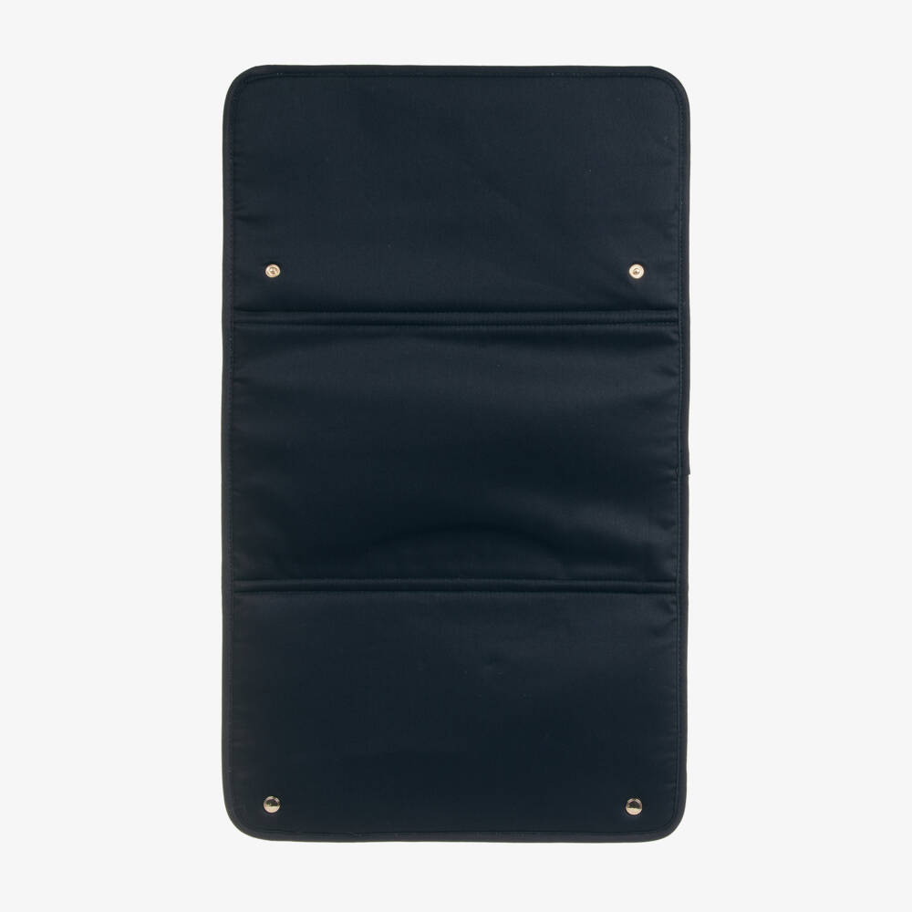 Chloé-Navy Blue Canvas Changing Bag with Pouch & Mat (41cm) | Childrensalon