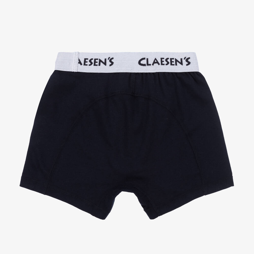 Claesen's-Boys Blue Cotton Boxers (2 Pack) | Childrensalon