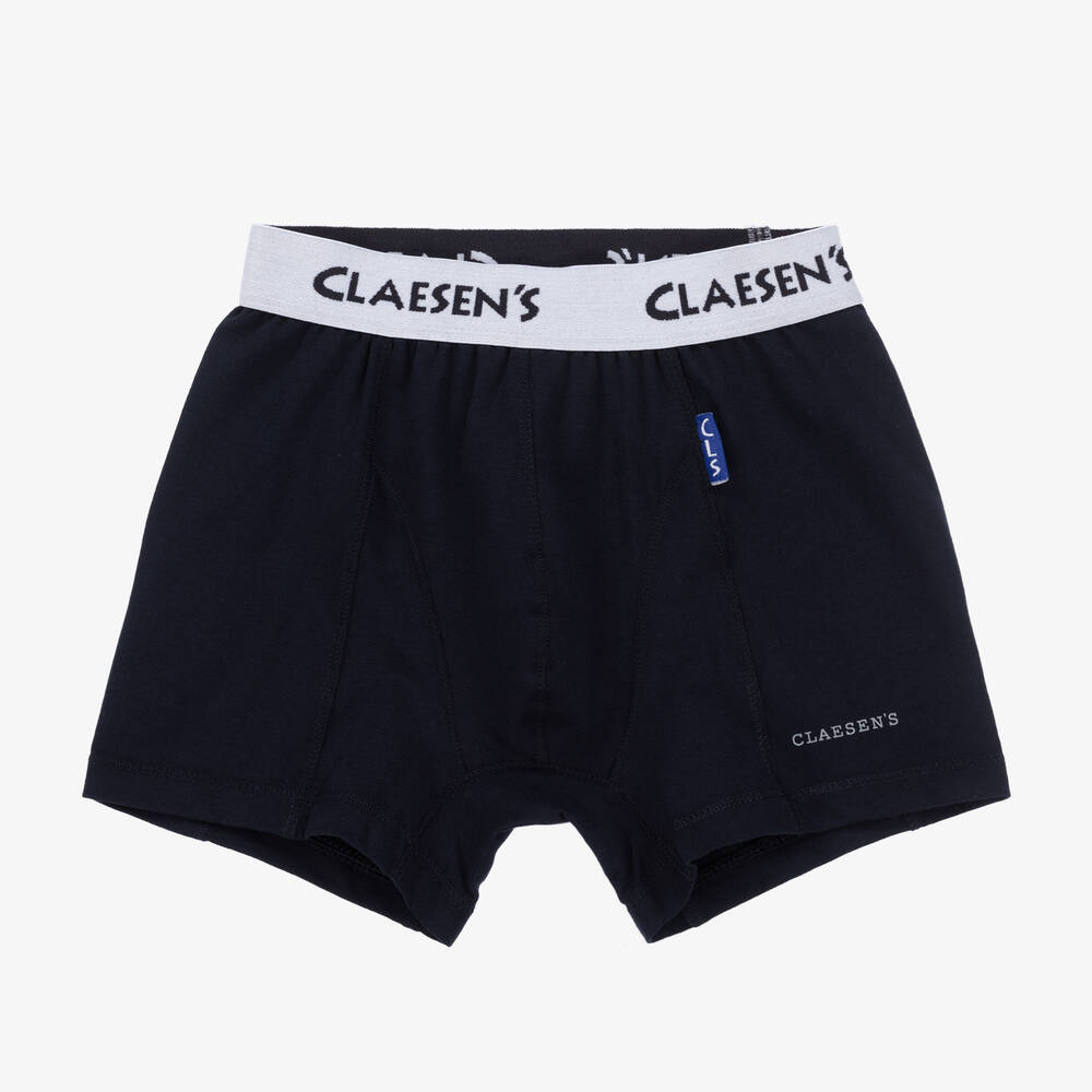 Claesen's-Boys Blue Cotton Boxers (2 Pack) | Childrensalon