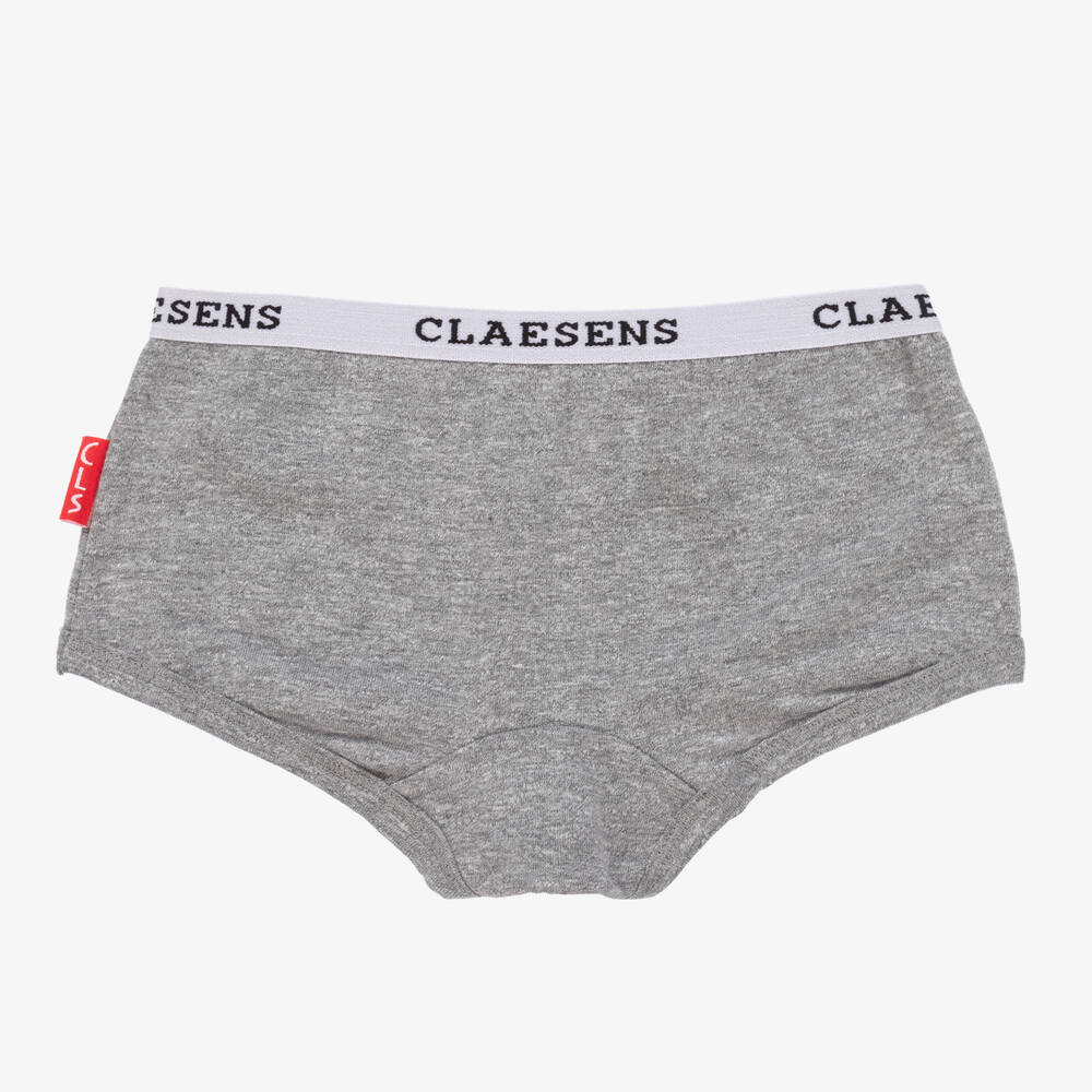 Claesen's-Серые хлопковые трусики для девочек (2шт.) | Childrensalon