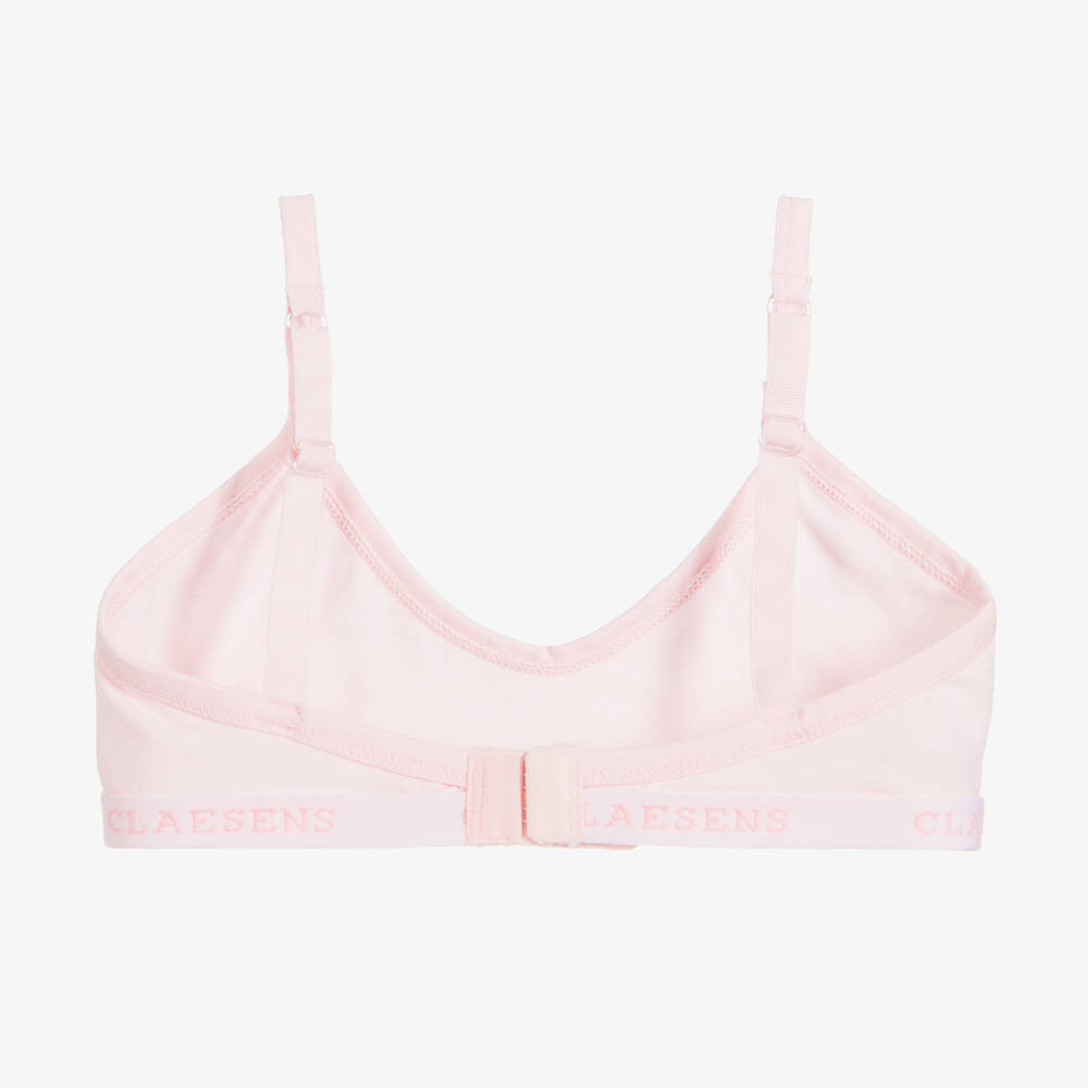 Claesen's-Розовый бюстгальтер из хлопкового джерси для девочек | Childrensalon