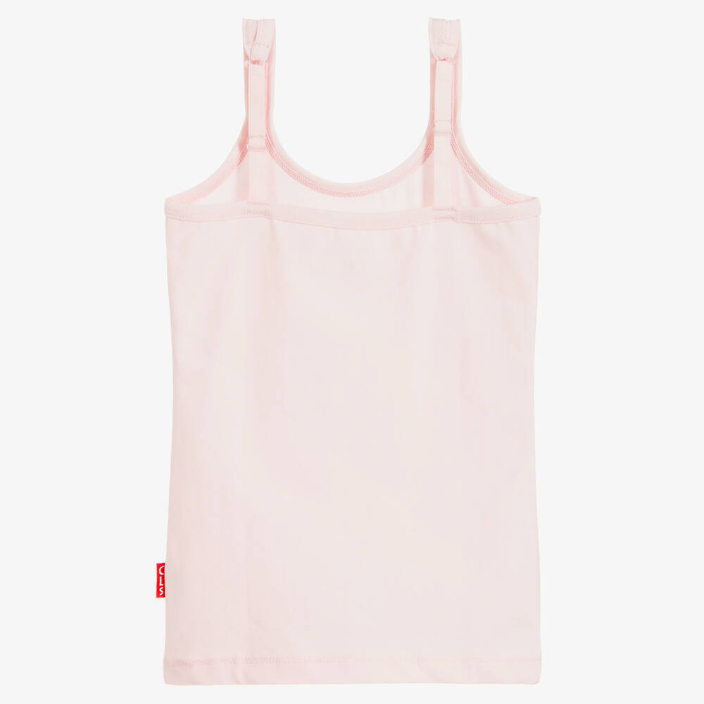 Claesen's-Розовая майка из хлопкового трикотажа для девочки | Childrensalon