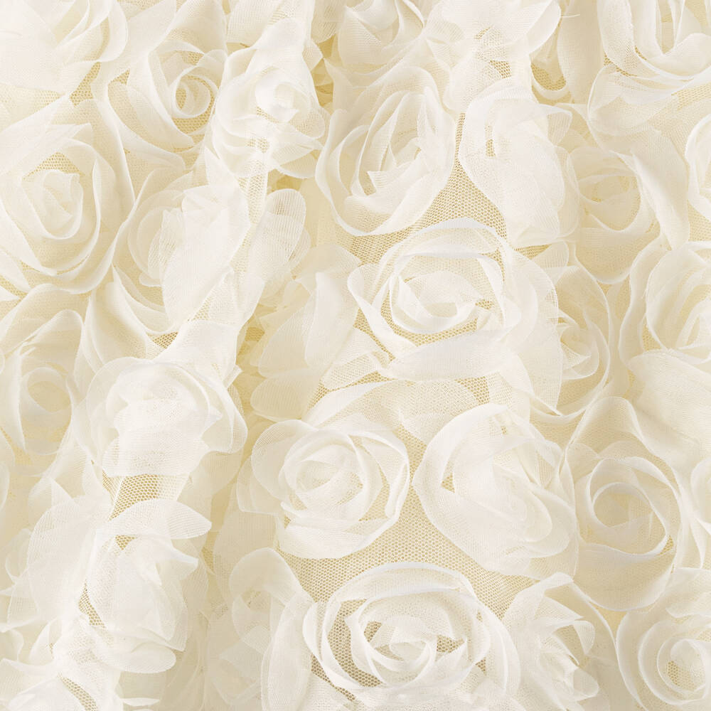 Coeur by Childrensalon-Girls Ivory Floral Organza & Tulle Dress | Childrensalon