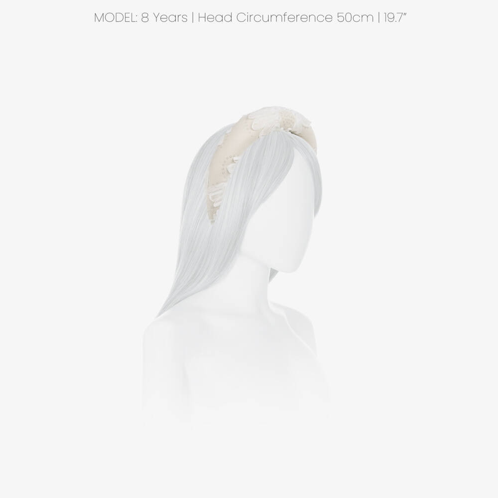 Coeur by Childrensalon-Girls Ivory Tulle & Sequin Headband | Childrensalon