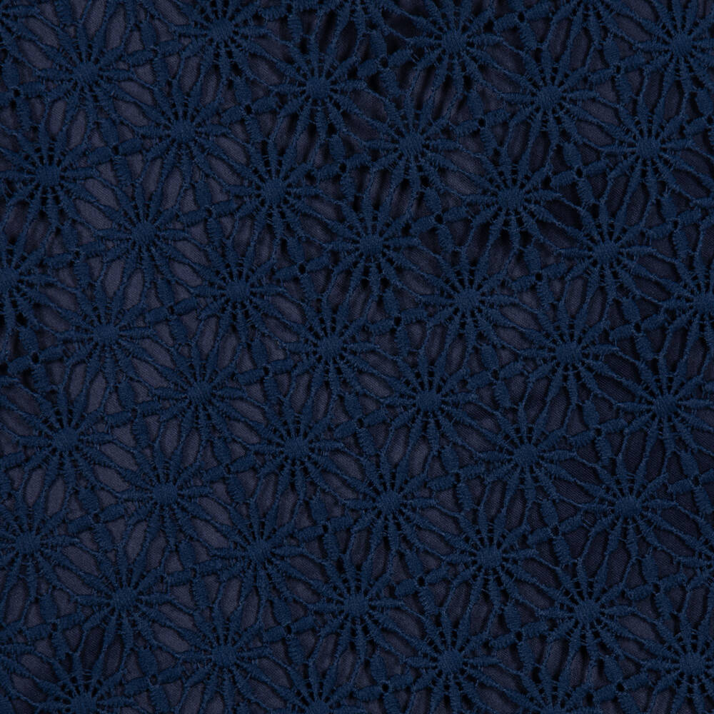 Coeur by Childrensalon-Girls Navy Blue Guipure Lace Dress | Childrensalon