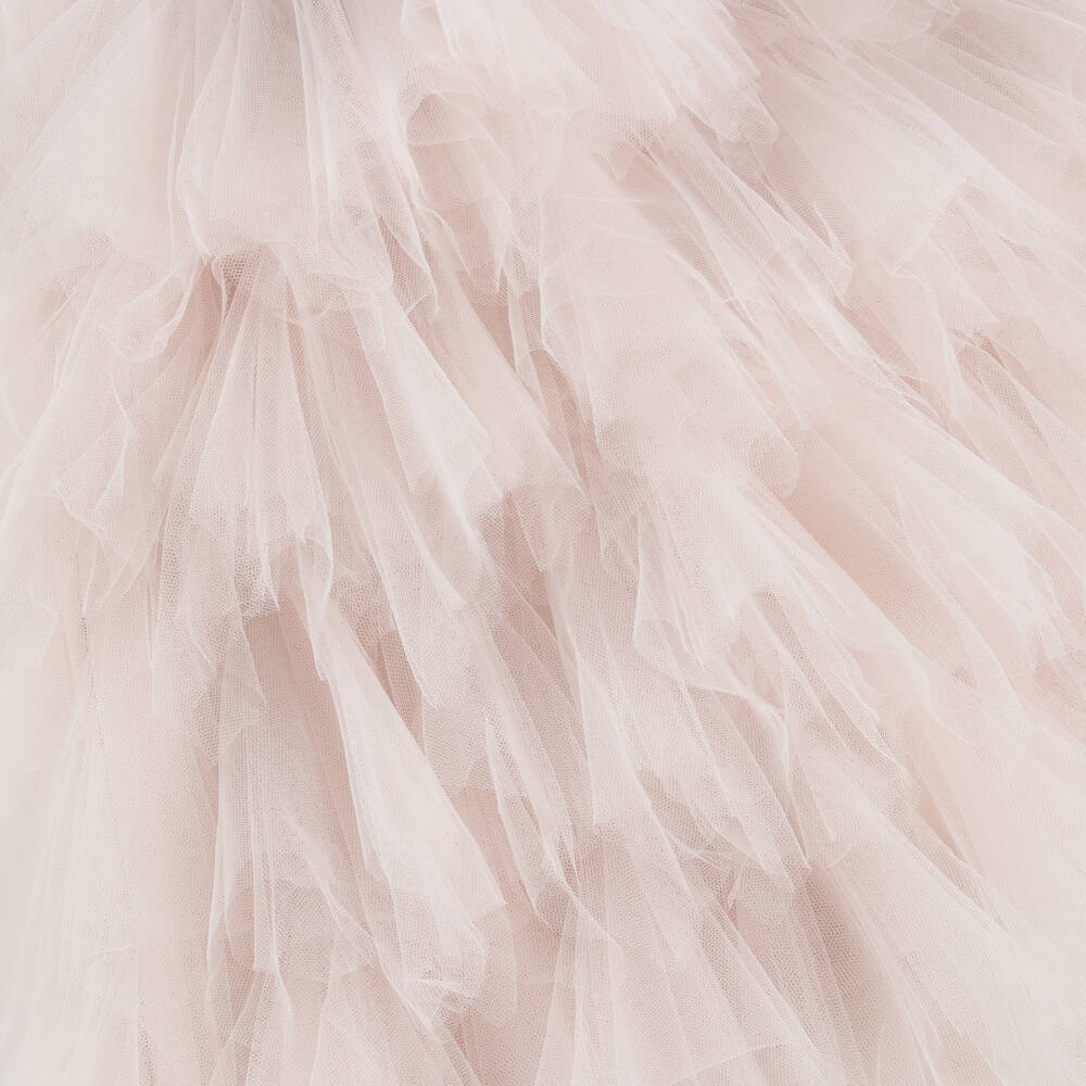 Coeur by Childrensalon Limited Edition-Girls Pink Satin & Tulle Dress  | Childrensalon