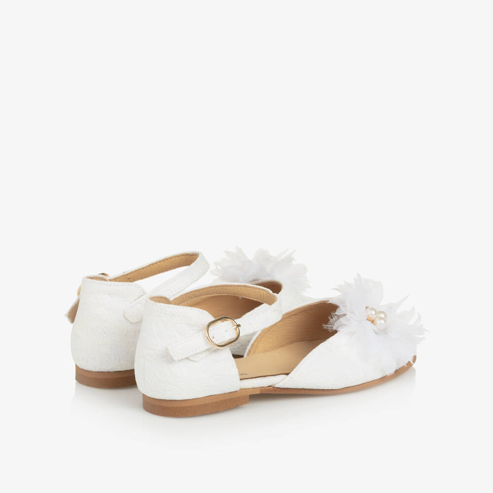 Coeur by Childrensalon-Girls White Lace Occasion Shoes | Childrensalon