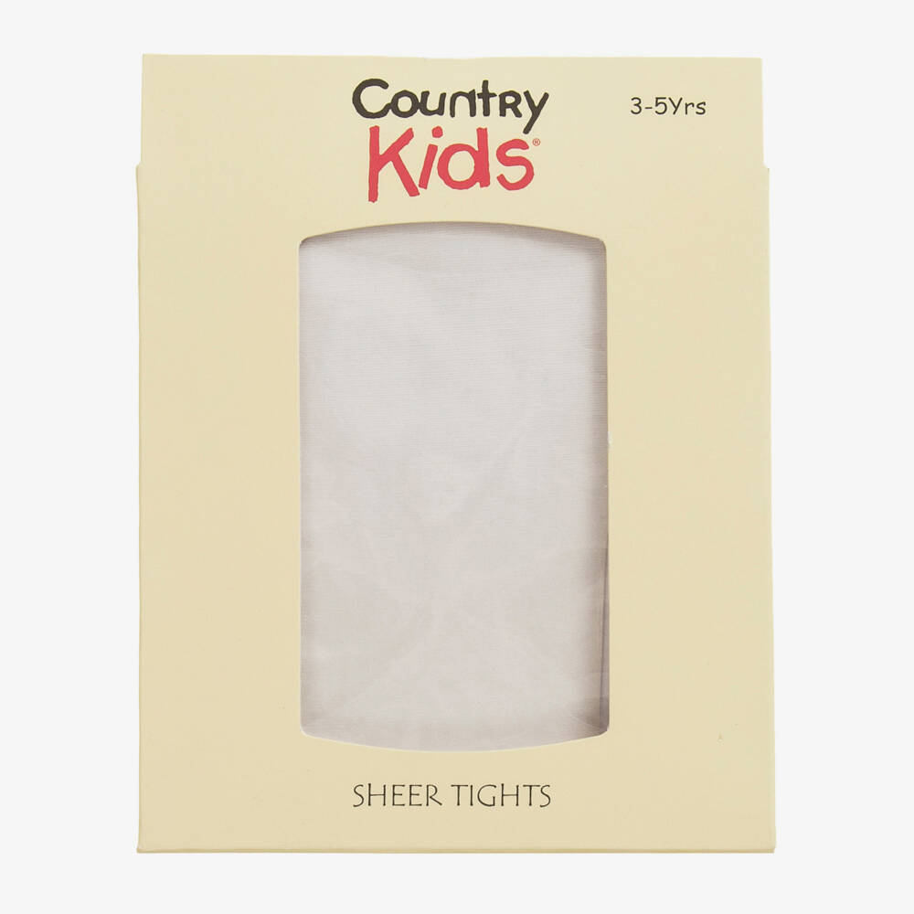 Country Kids-Girls Ivory Sheer Tights | Childrensalon
