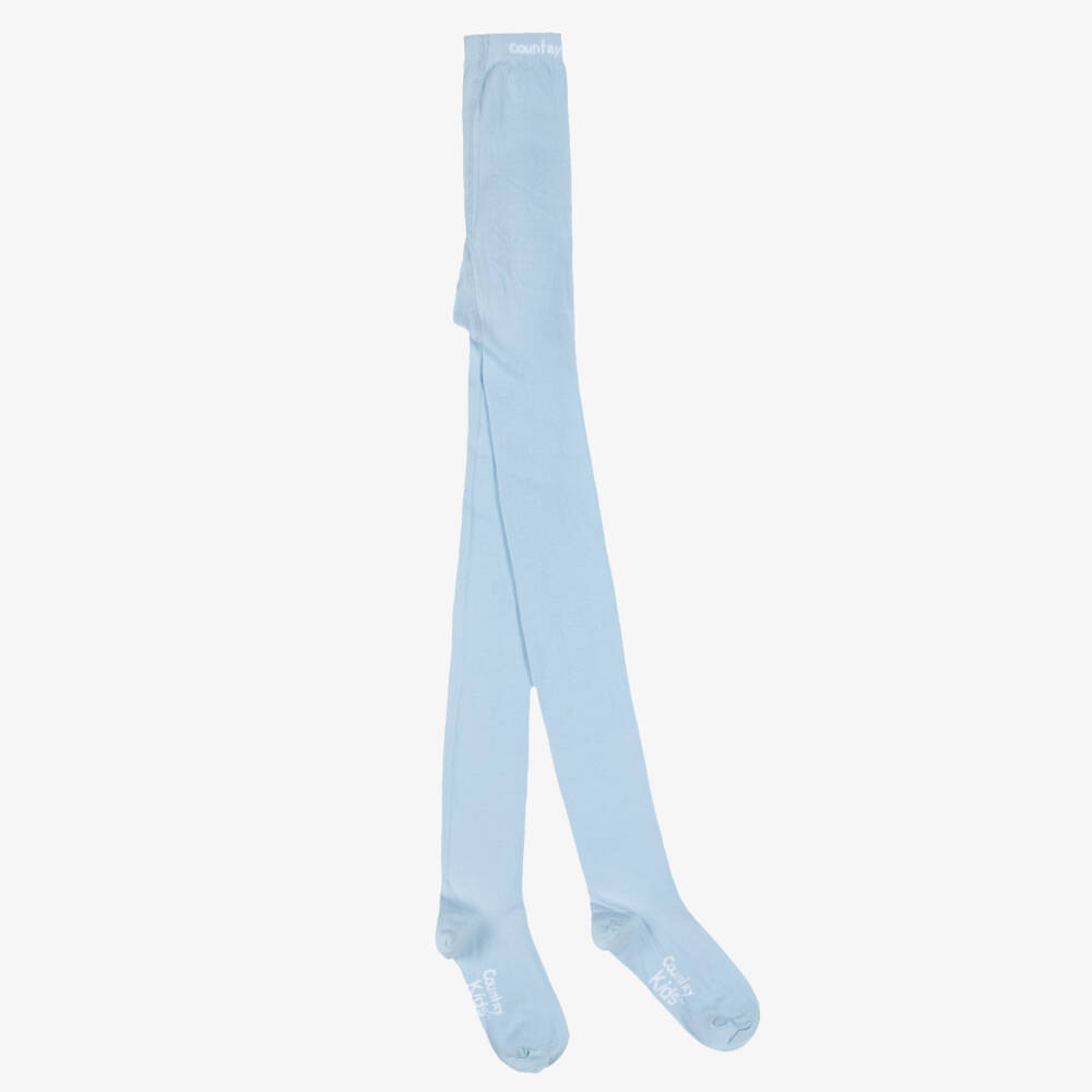 Country Kids-كولون قطن محبوك لون أزرق فاتح للبنات | Childrensalon