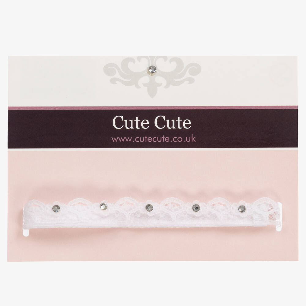 Cute Cute-Girls Ivory Lace Headband | Childrensalon