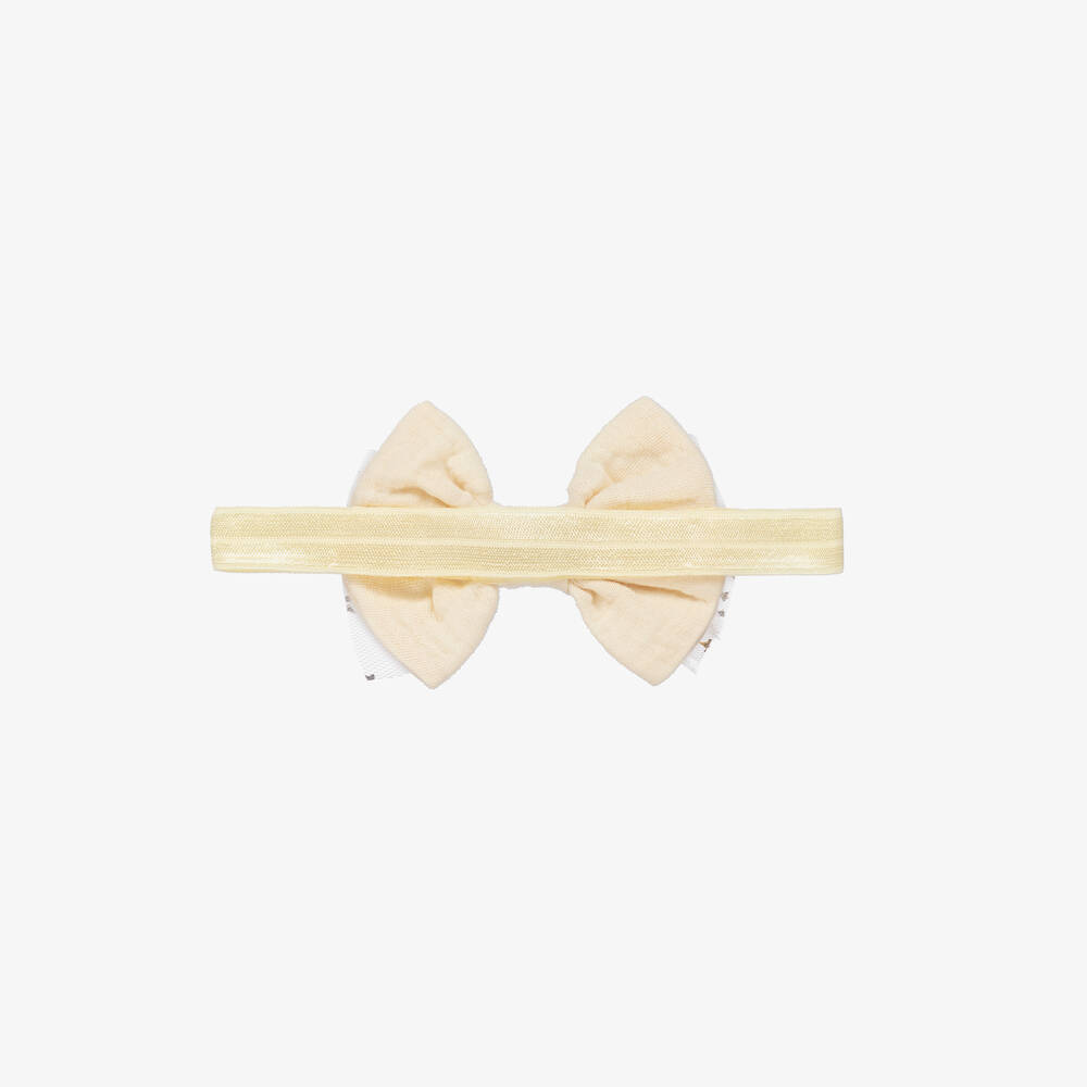 Cute Cute-Girls Ivory Tulle Bow Headband | Childrensalon