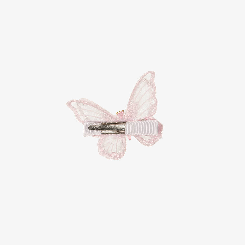 Cute Cute-Girls Pink Butterfly Hair Clip (6cm) | Childrensalon