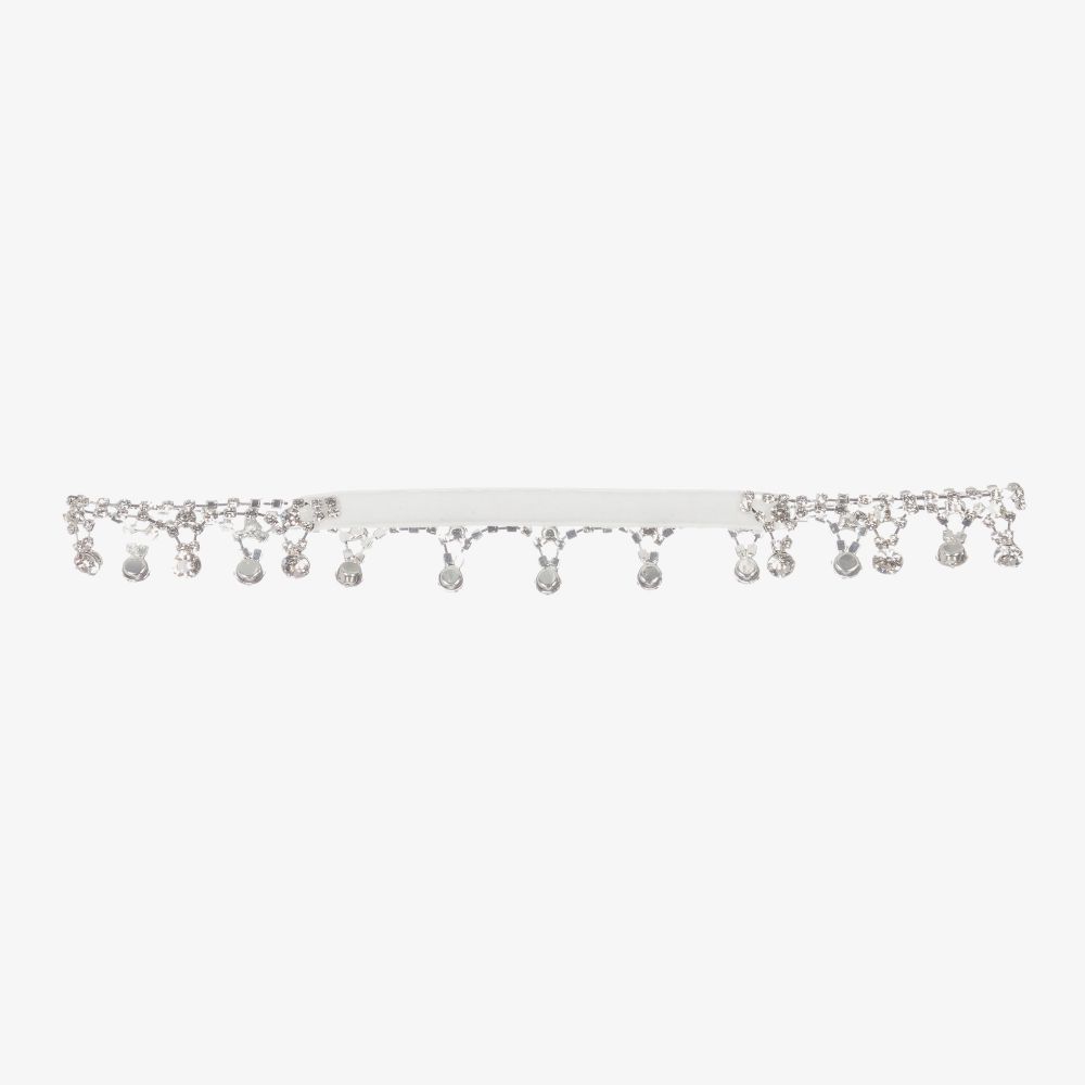 Cute Cute-Girls Silver Crystal Headband  | Childrensalon