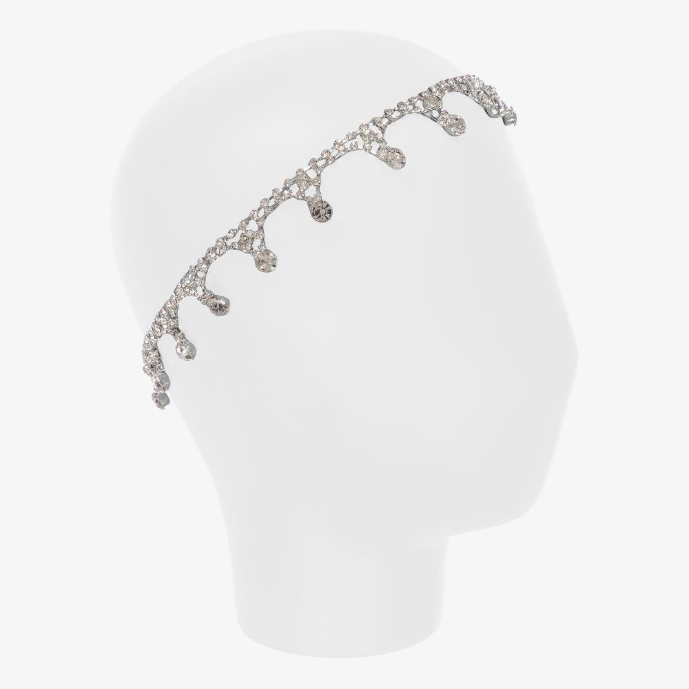 Cute Cute-Girls Silver Crystal Headband  | Childrensalon