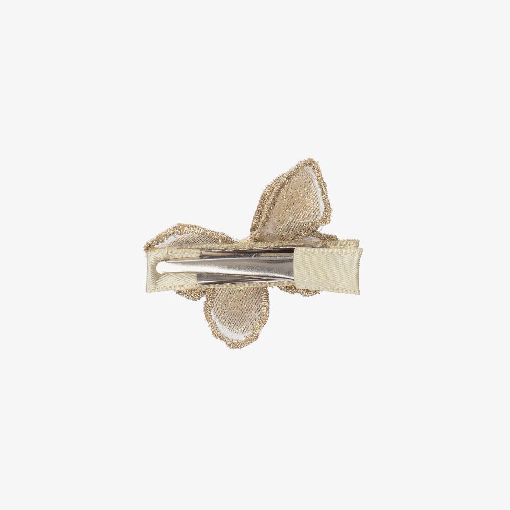 Cute Cute-Gold Butterfly Hair Clip (4cm) | Childrensalon
