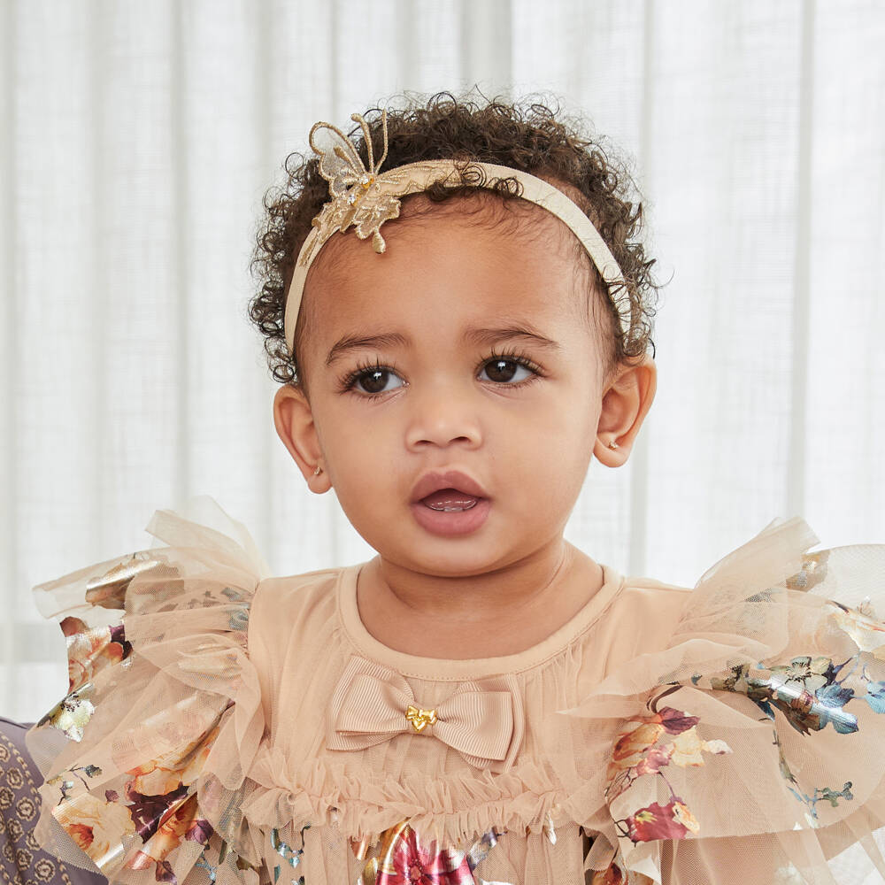 Cute Cute-Gold Butterfly Headband | Childrensalon