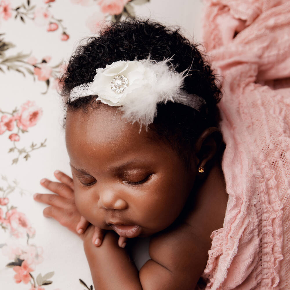 Cute Cute-Lemon Flower & Feather Headband  | Childrensalon