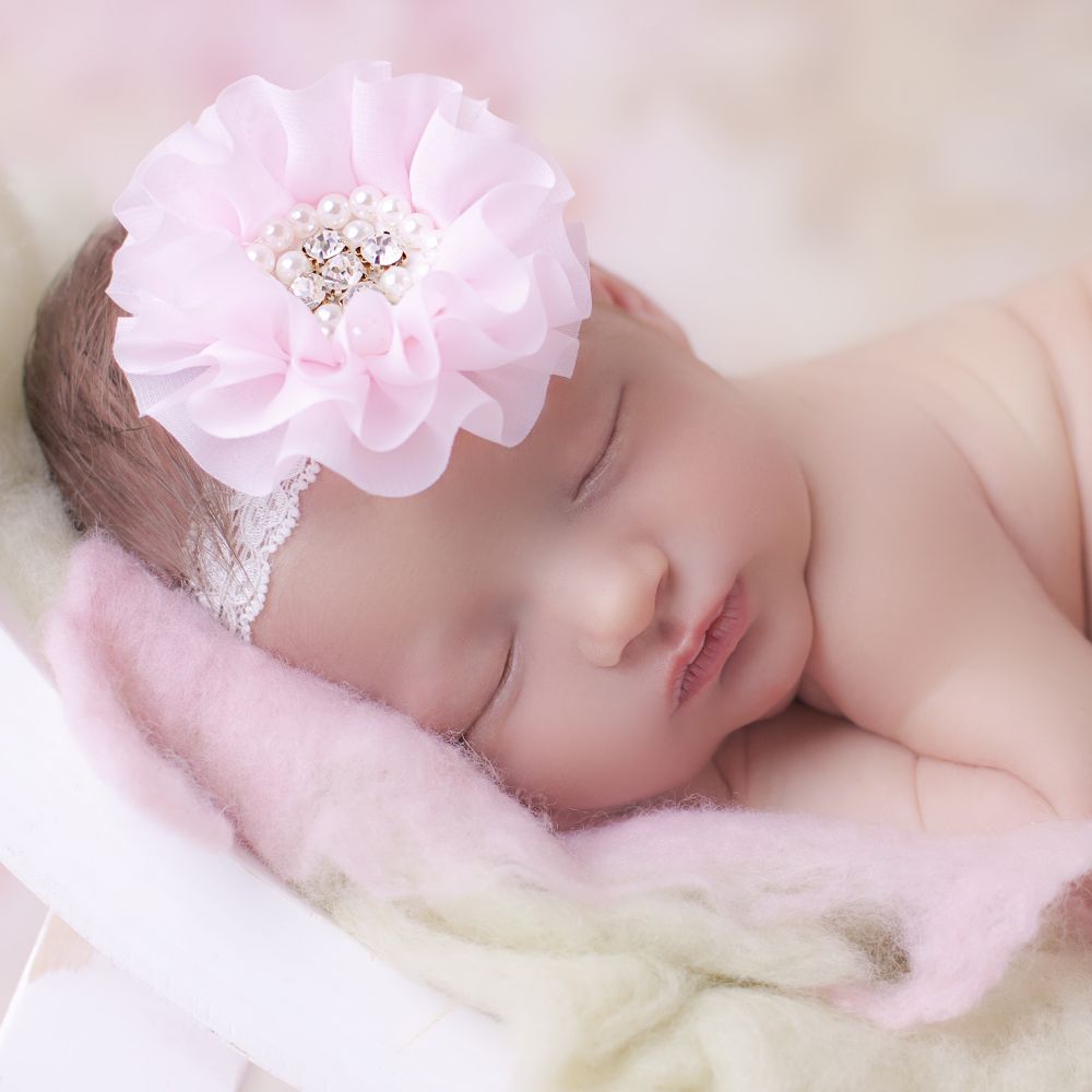 Cute Cute-Pink Chiffon Flower Headband | Childrensalon