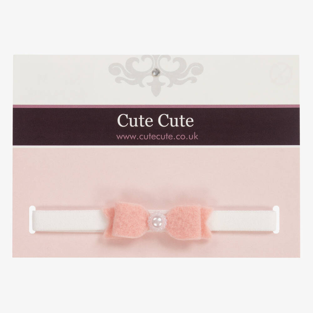 Cute Cute-Pink Felt Bow Headband | Childrensalon