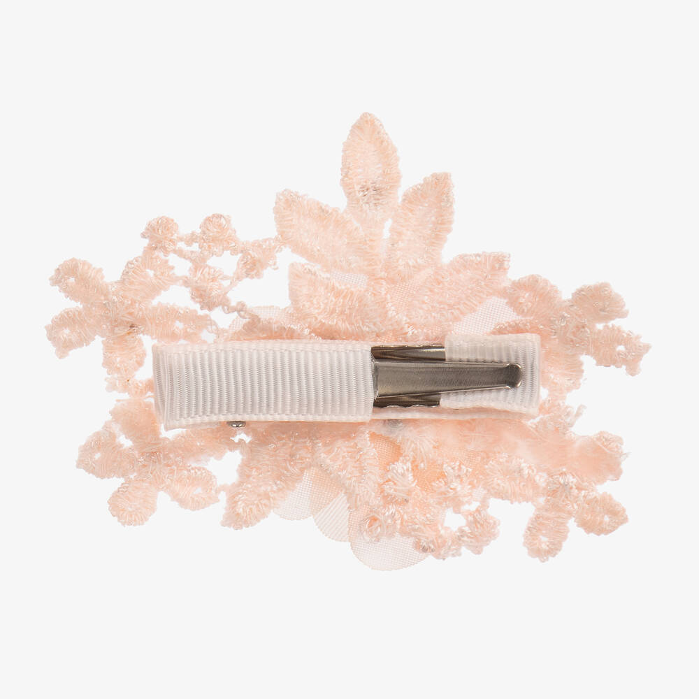Cute Cute-Pink Floral Hair Clip (7cm) | Childrensalon