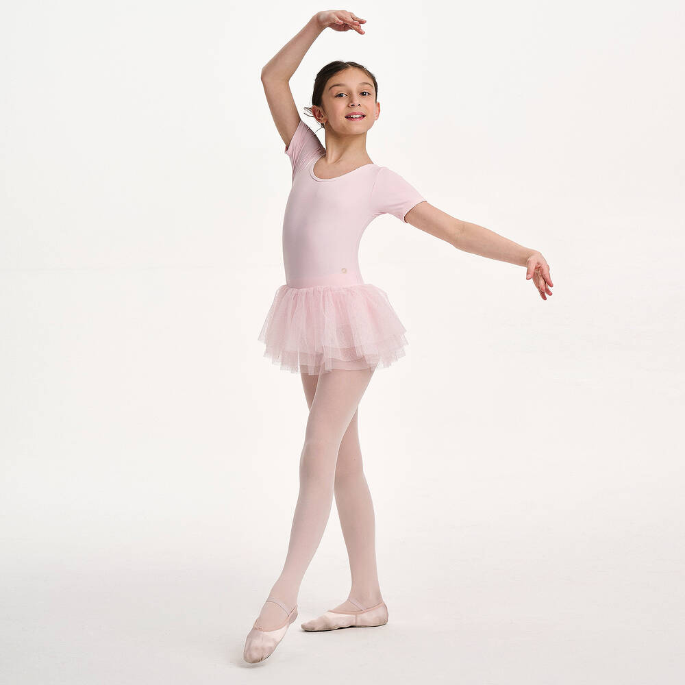 Danskin-Girls Pink Mesh Leotard | Childrensalon