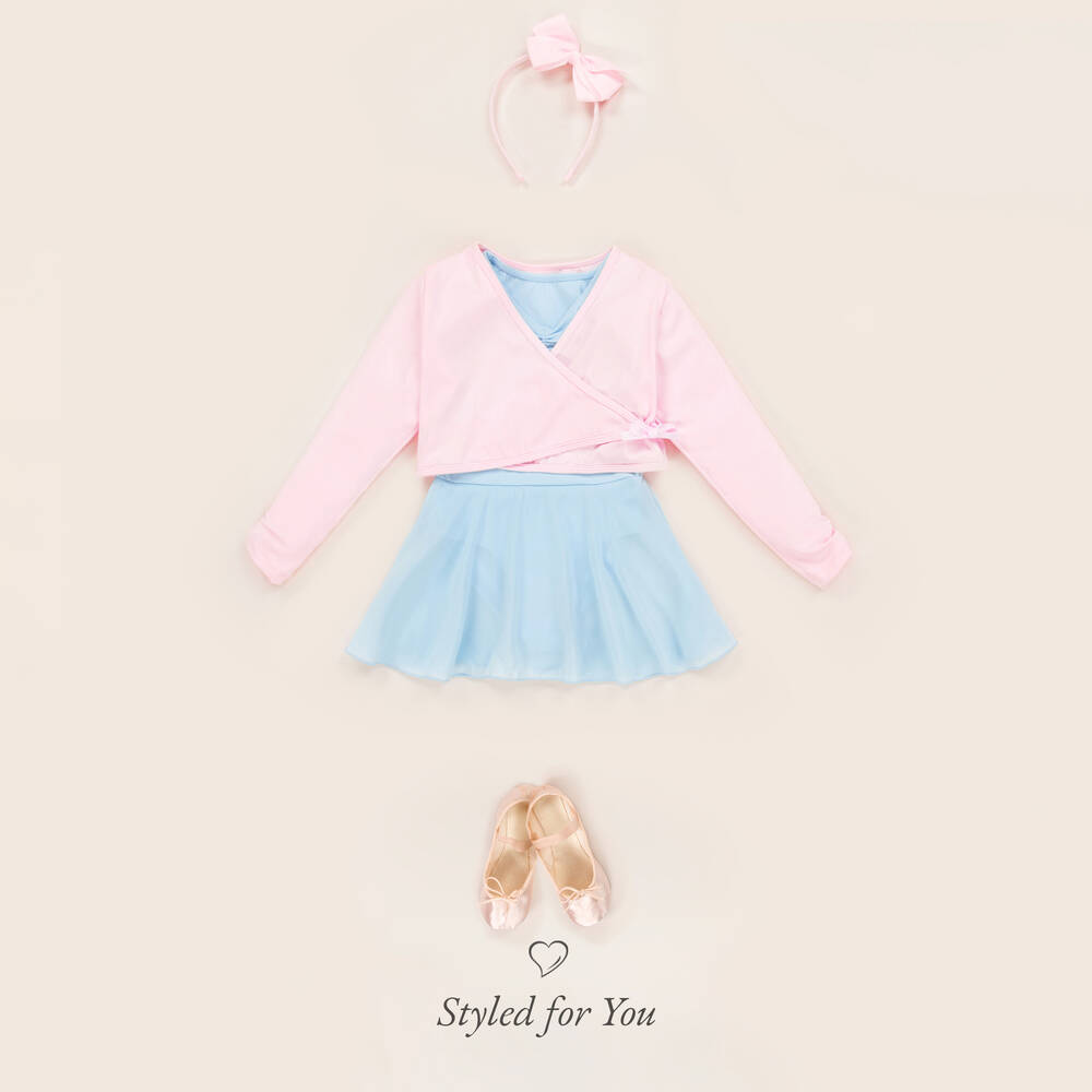 Danskin-Girls Pink Wrap Cardigan | Childrensalon