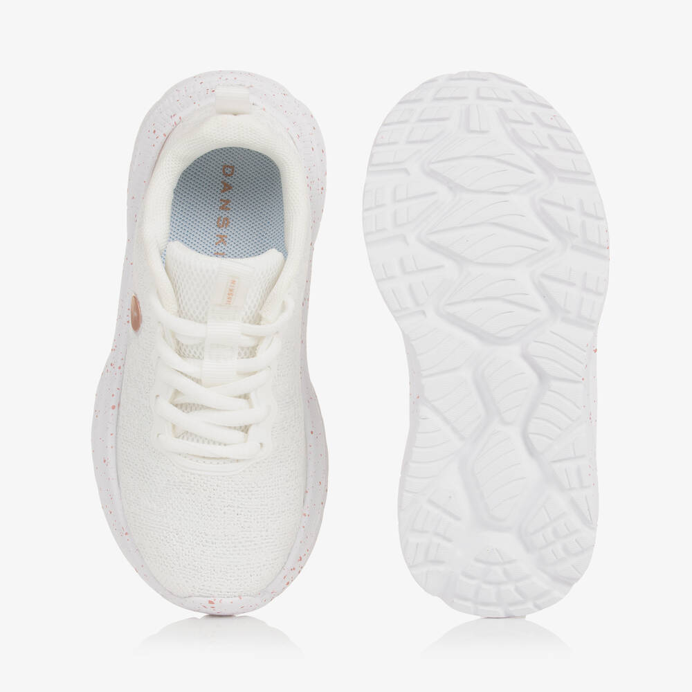Danskin-Girls White Mesh Lace-Up Trainers | Childrensalon