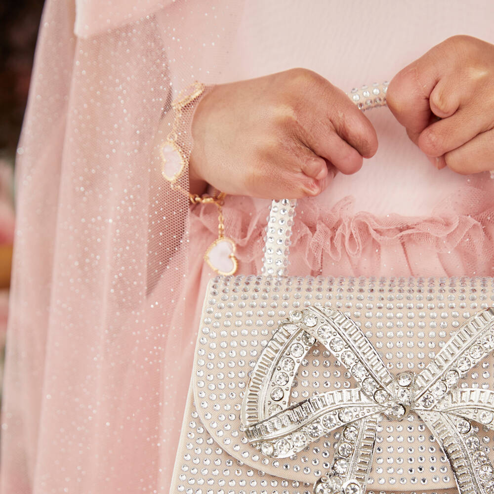 David Charles-Girls Gold Tone & Pink Heart Bracelet | Childrensalon