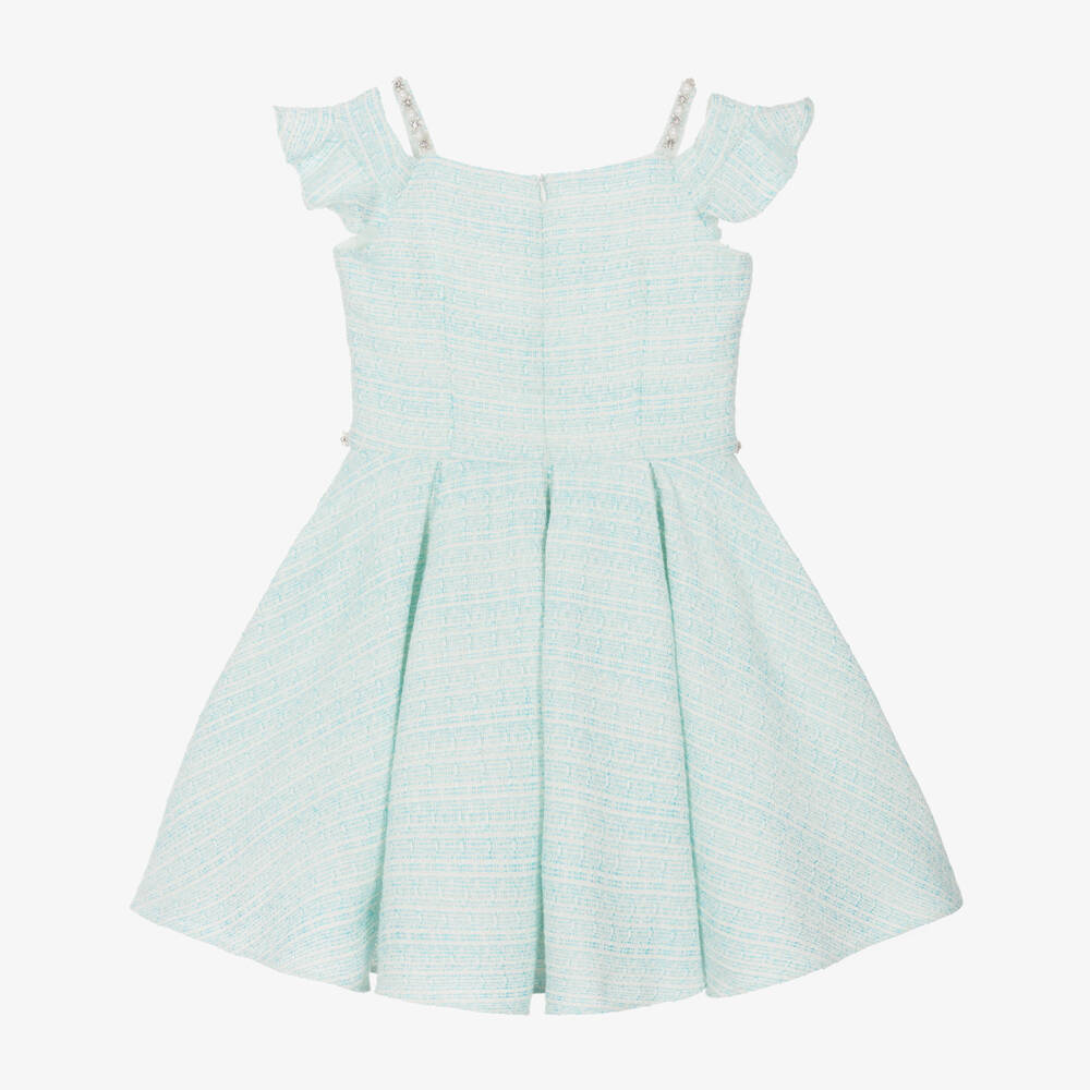 The Davy Tweed Dress-Blue main image 0