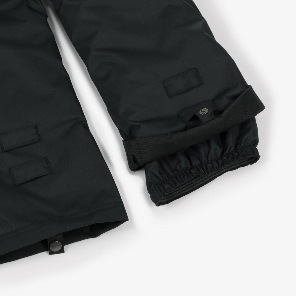 Deux par Deux-Black Waterproof Ski Salopettes | Childrensalon