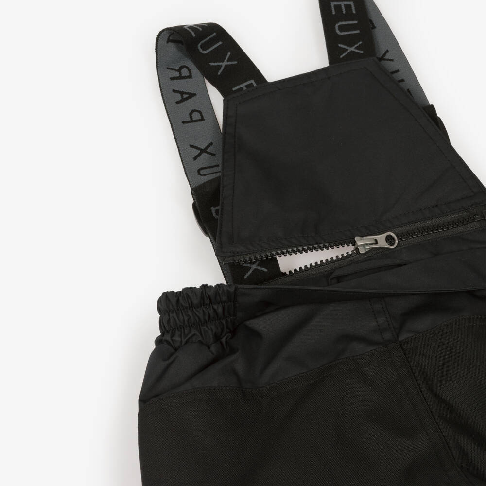 Deux par Deux-Boys Black & Multicolour Smiling Faces Snowsuit | Childrensalon