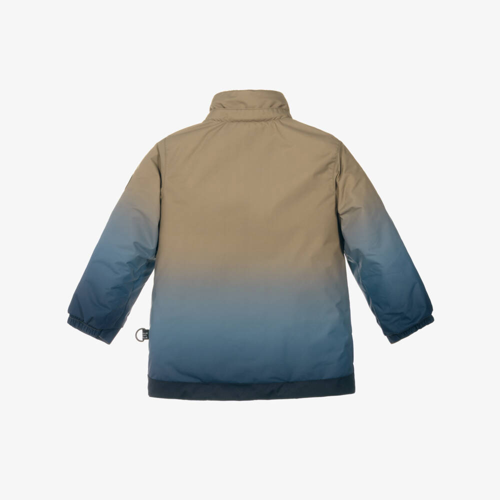 Deux par Deux-Boys Blue & Beige Mountain Scene Snowsuit | Childrensalon