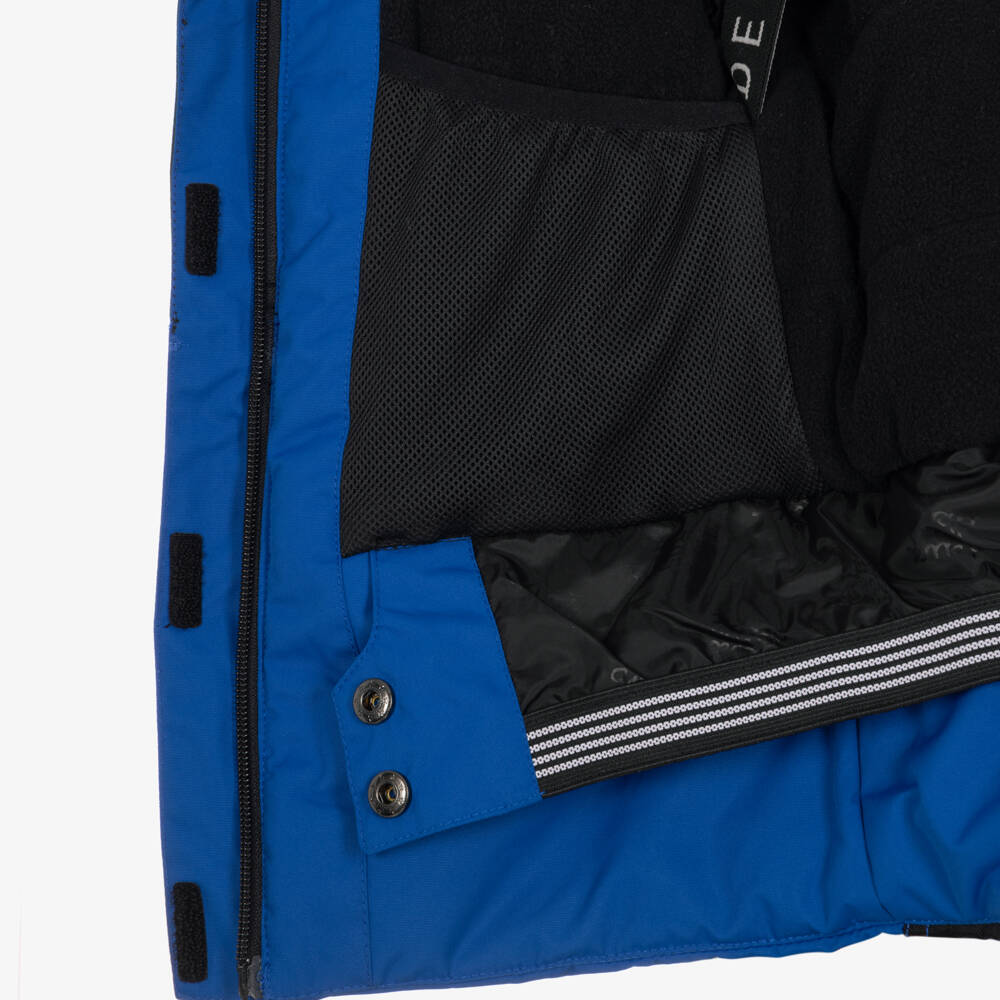 Deux par Deux-Boys Blue & Black Colourblock Teknik Snowsuit | Childrensalon