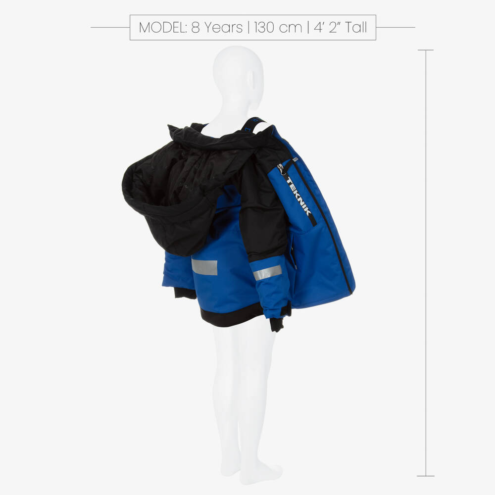 Deux par Deux-Boys Bright Blue & Black Teknik Snowsuit | Childrensalon