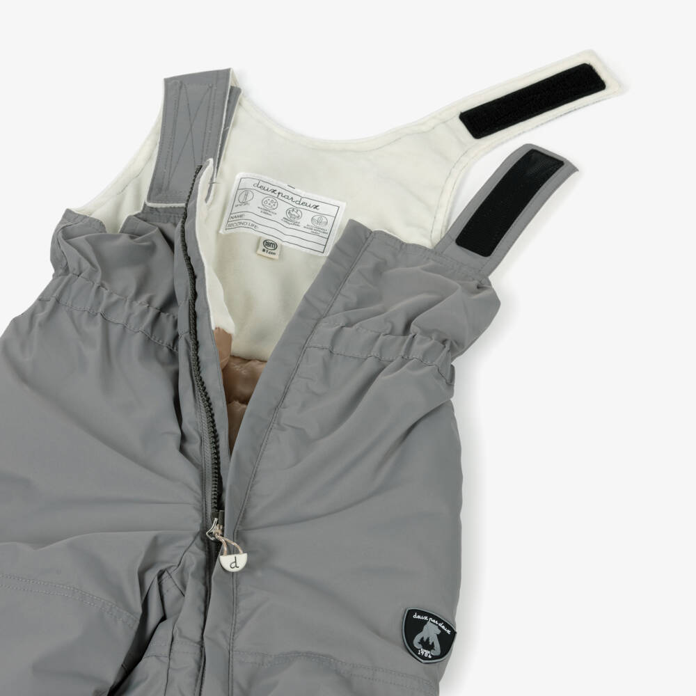 Deux par Deux-Boys Grey Arctic Animal Print Snowsuit | Childrensalon