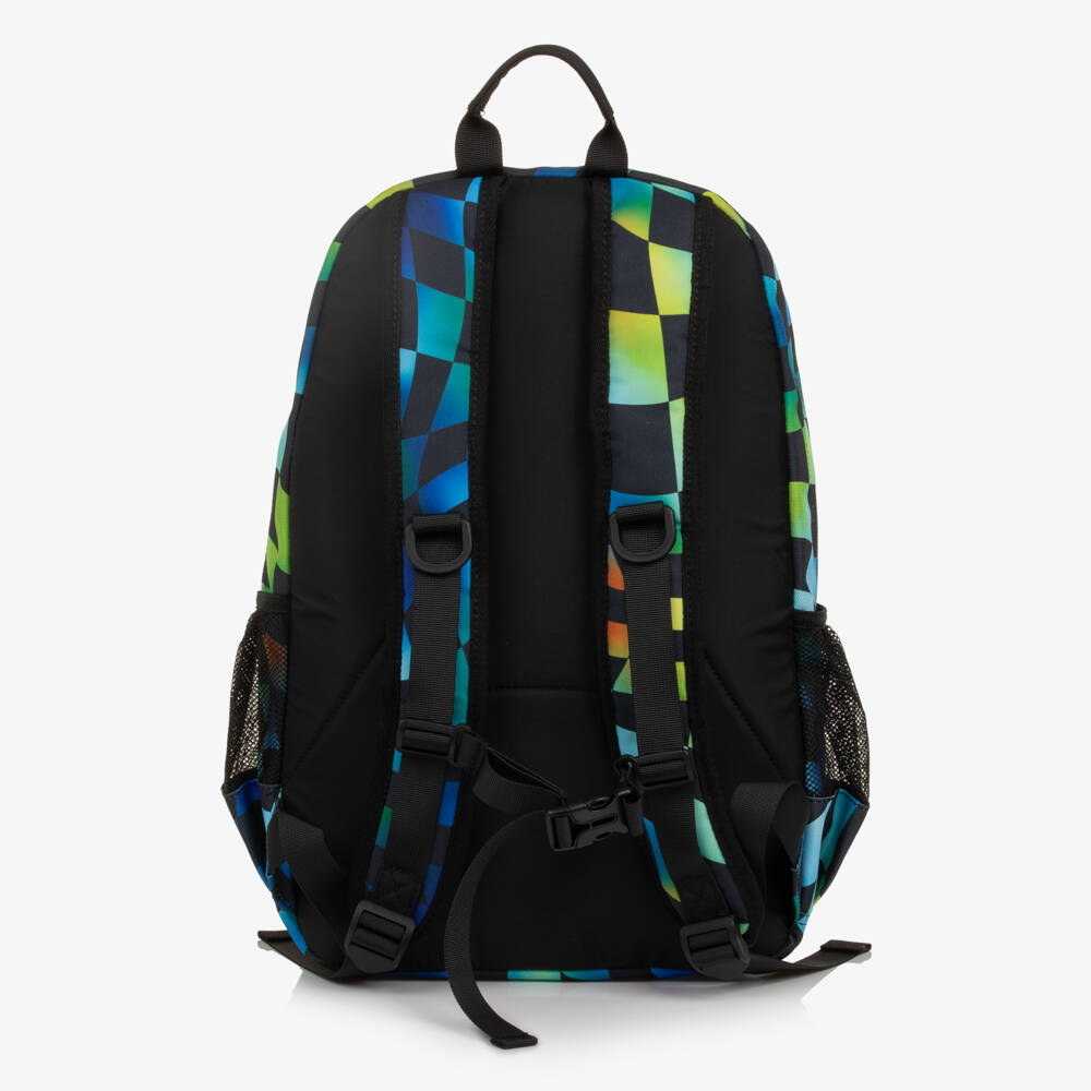 Deux par Deux-Boys Multicolour Check Print Backpack (46cm) | Childrensalon