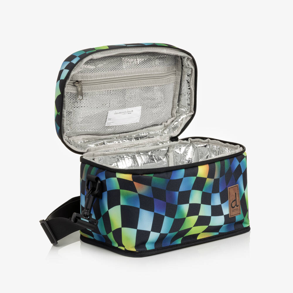 Deux par Deux-Boys Multicolour Check Print Lunch Bag (25cm) | Childrensalon